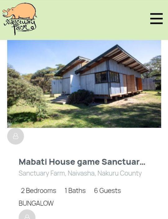 Sanctuary Farm Naivasha 빌라 외부 사진